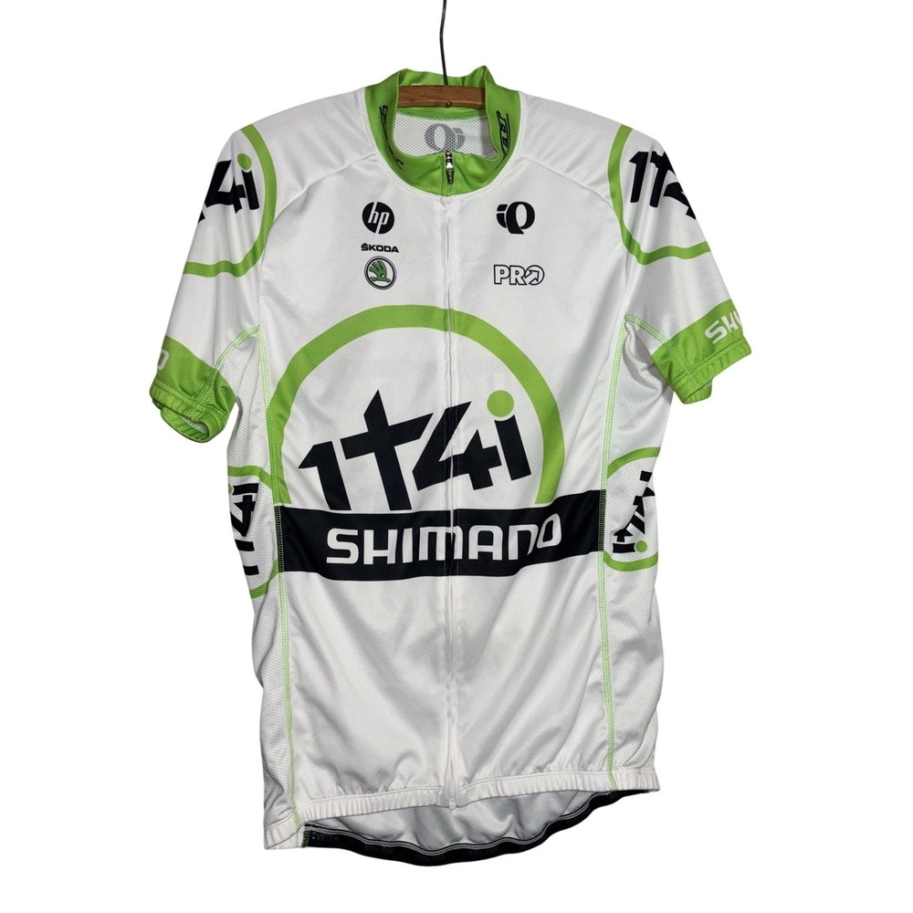 Pearl Izumi Shimano Mens XL 1t4i Elite Cycling Jersey Full Zip Felt Racing Bike
